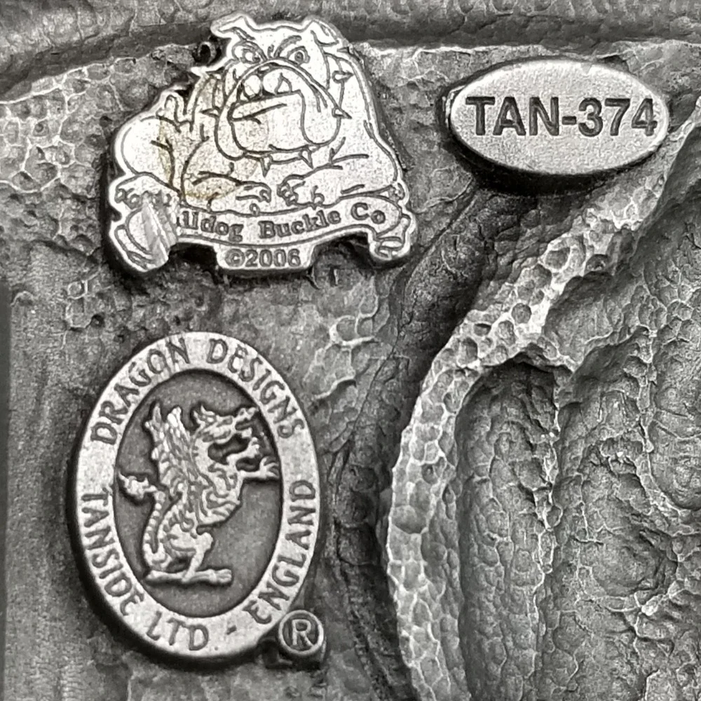Dragon Designs Tanside Virgo Belt Buckle Pewter Zodiac Sign 2006‎ Made in USA